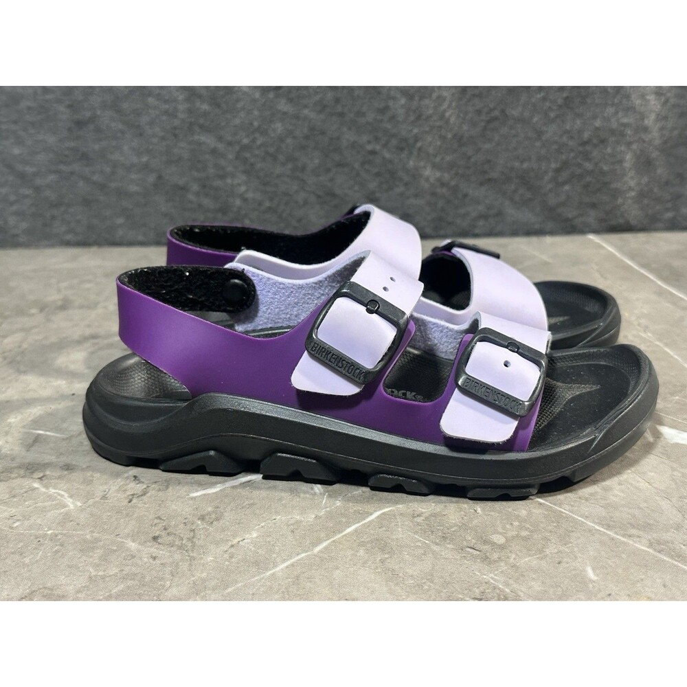 Birkenstock Mogami Birko-Flor Sandals •Girl 34/ US L3 Purple/Purple Fog Strap